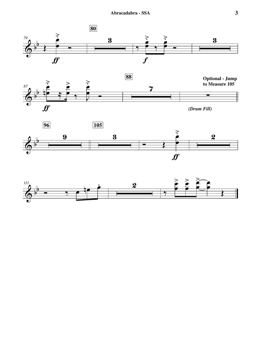 Abracadabra Concert Band scores gallery preview page 4