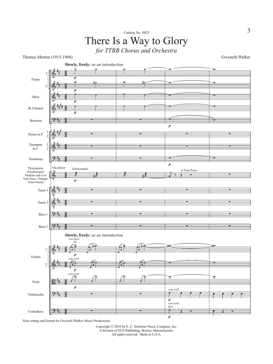 There Is a Way to Glory (Downloadable Chamber Orchestra Full Score) Chamber Orchestra scores gallery preview page 5