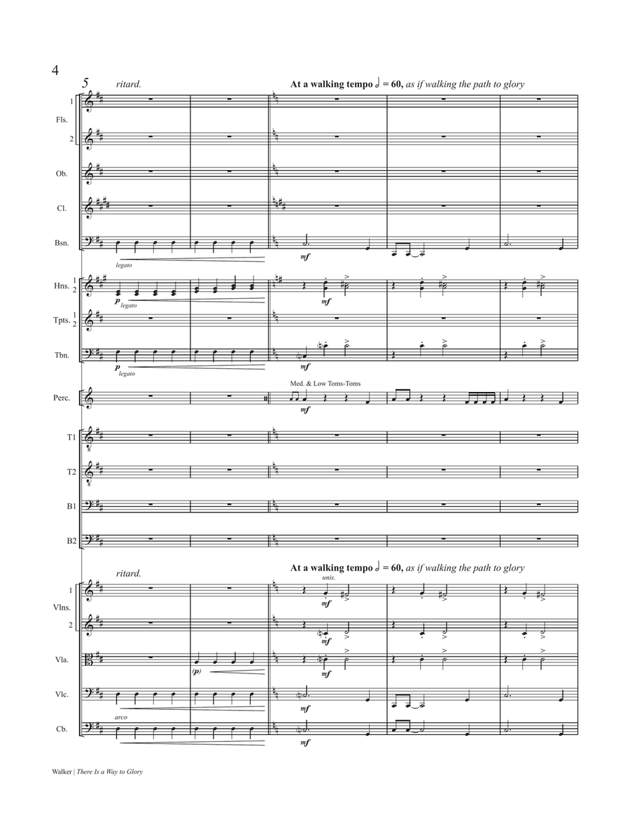 There Is a Way to Glory (Downloadable Chamber Orchestra Full Score) Chamber Orchestra scores gallery preview page 6