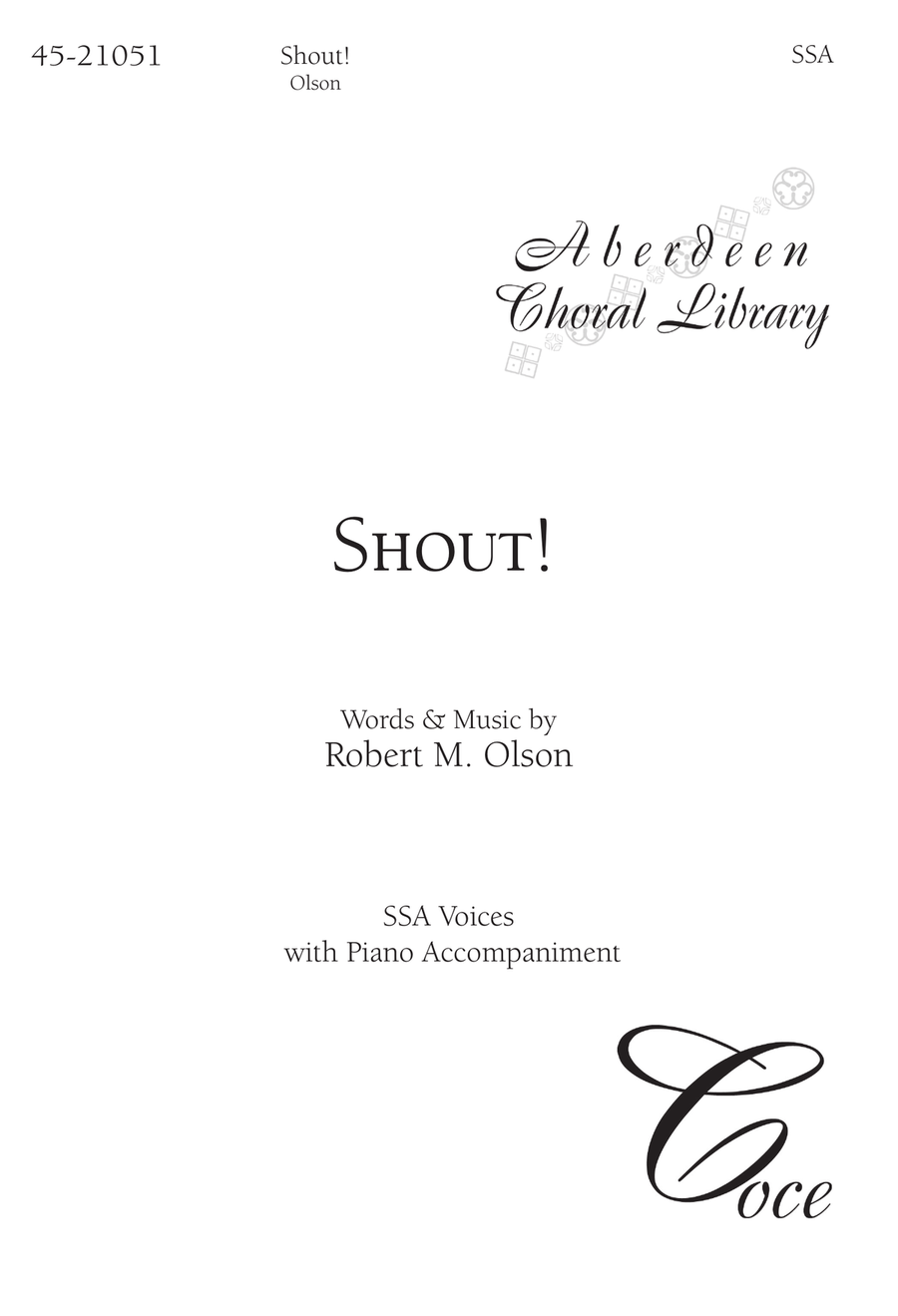 Shout! Shout! SSA scores gallery preview page 1