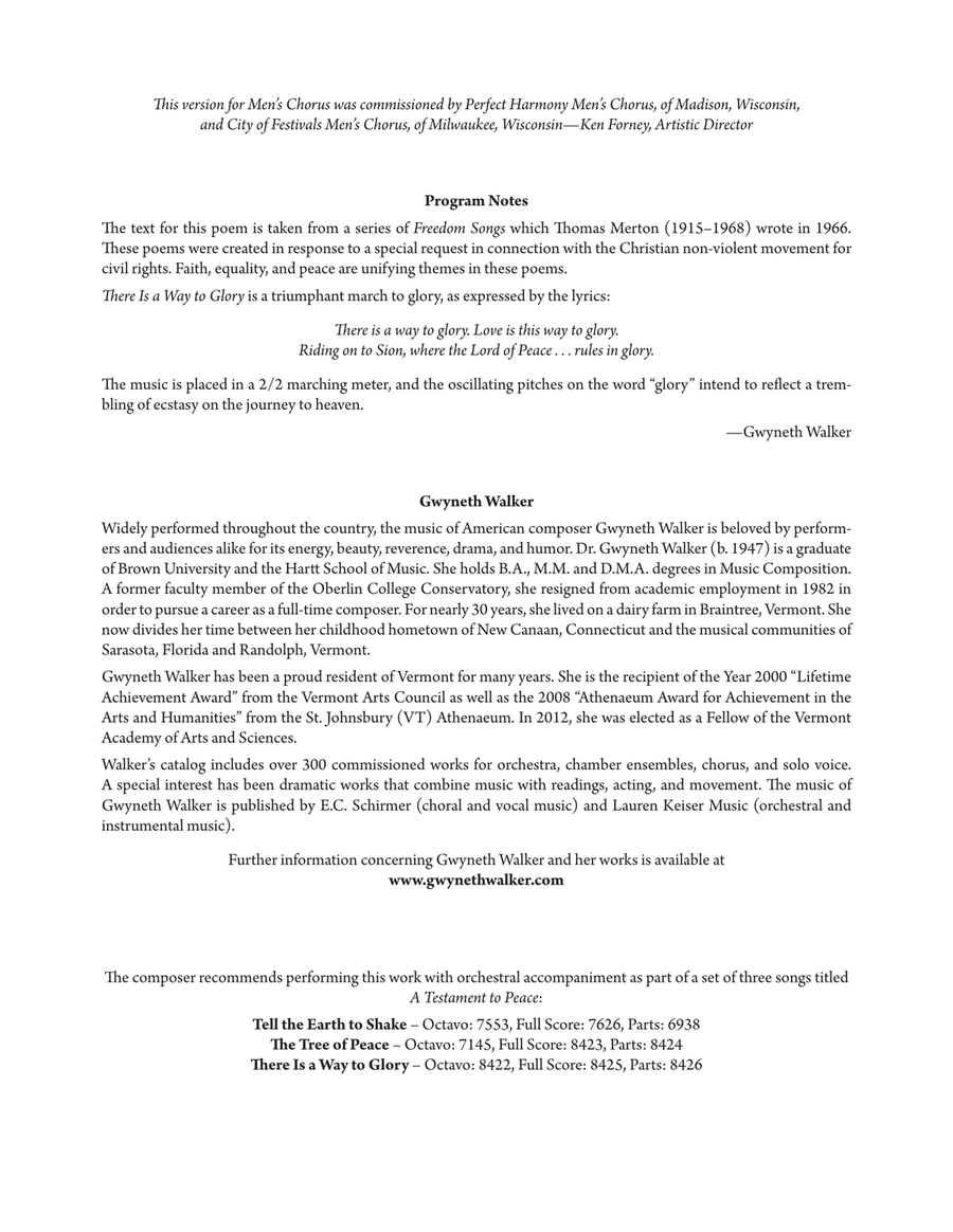 There Is a Way to Glory There Is a Way to Glory TTBB scores gallery preview page 2