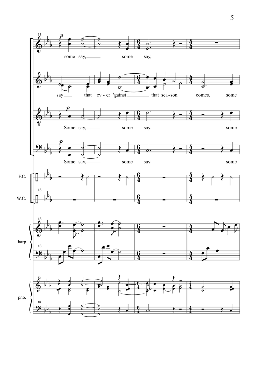So Gracious Is The Time (Downloadable Choral Score) 4-Part scores gallery preview page 5