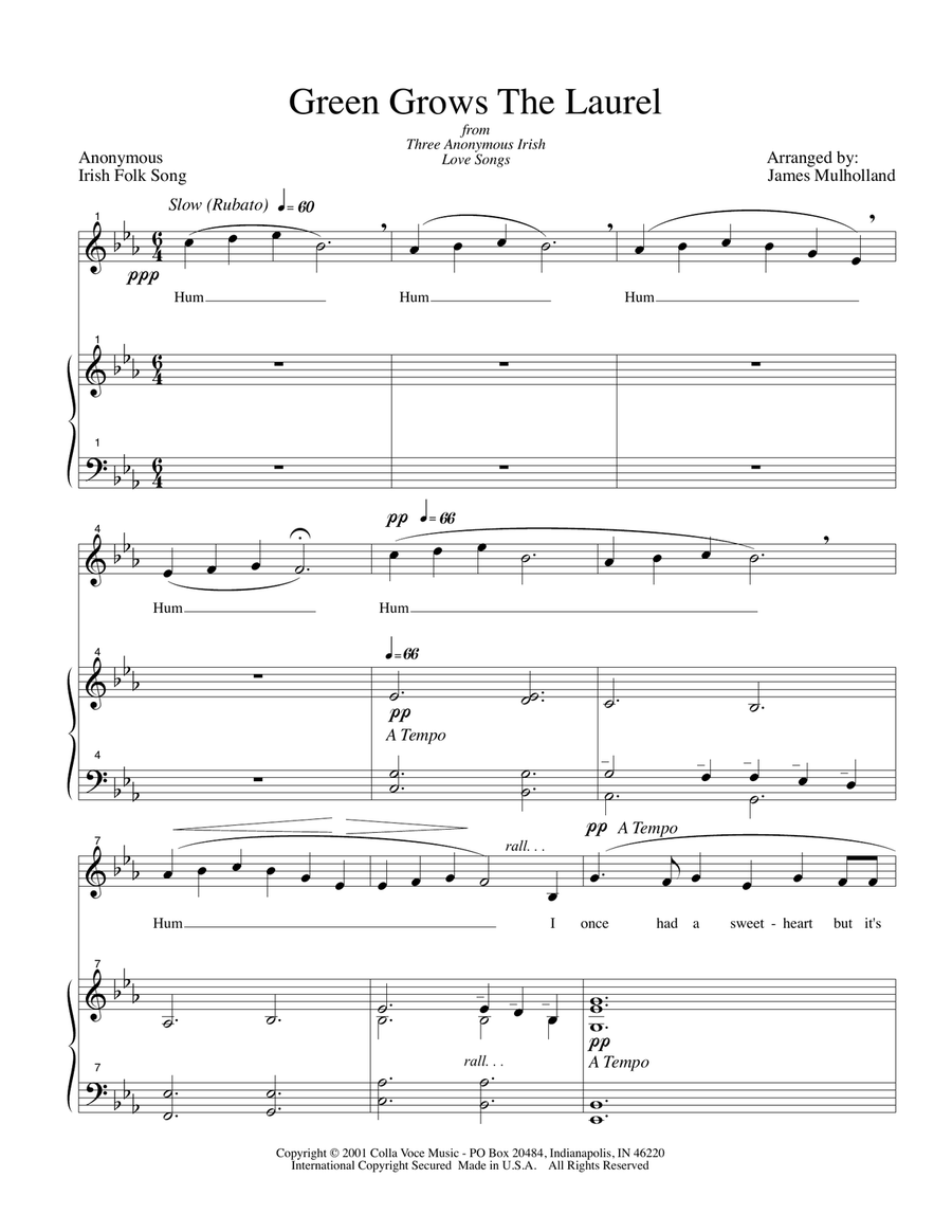 Green Grows The Laurel Green Grows The Laurel High Voice scores gallery preview page 2