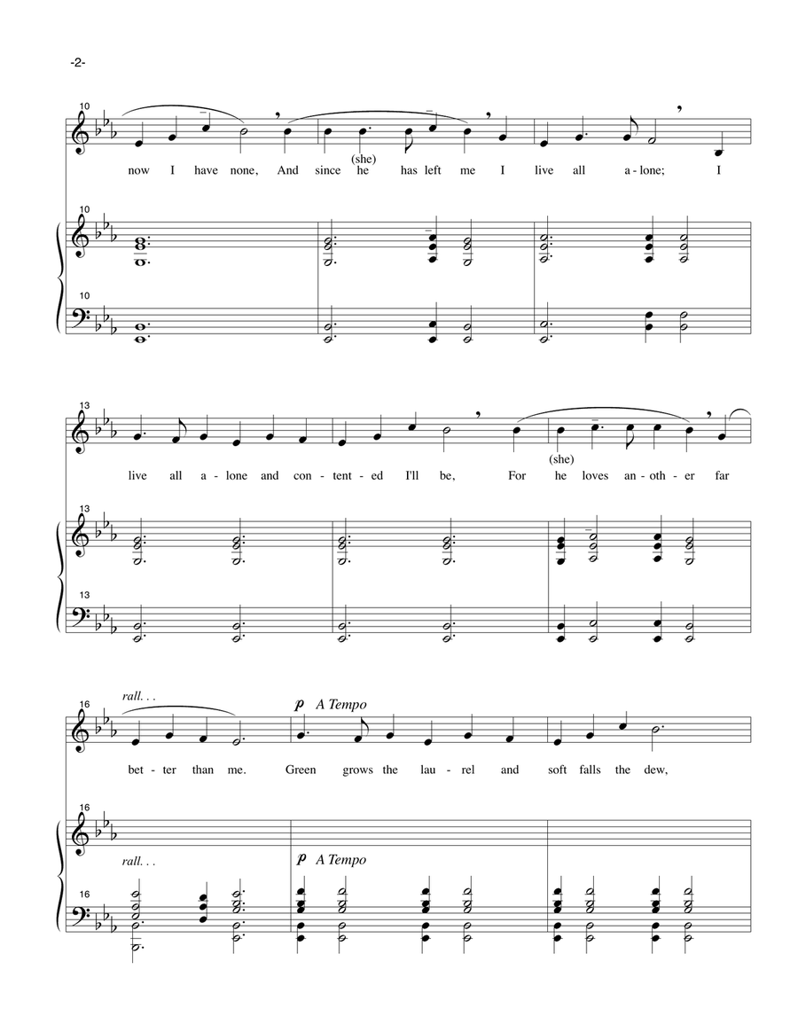 Green Grows The Laurel Green Grows The Laurel High Voice scores gallery preview page 3