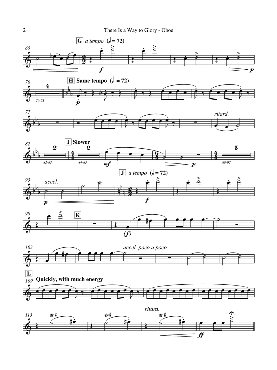There Is a Way to Glory (Downloadable Chamber Orchestra Parts) Chamber Orchestra scores gallery preview page 6