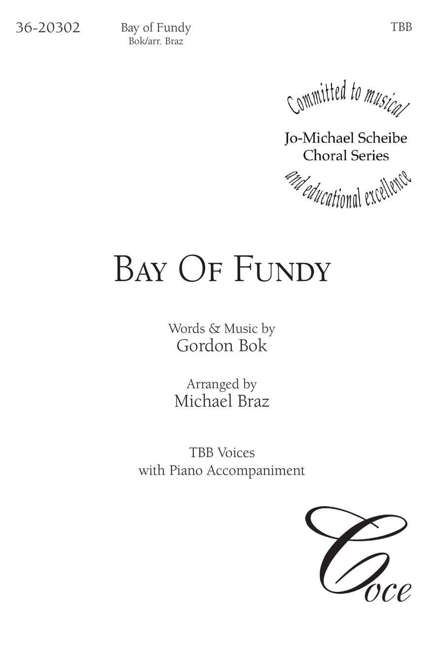 Bay Of Fundy Bay Of Fundy TTBB scores gallery preview page 1