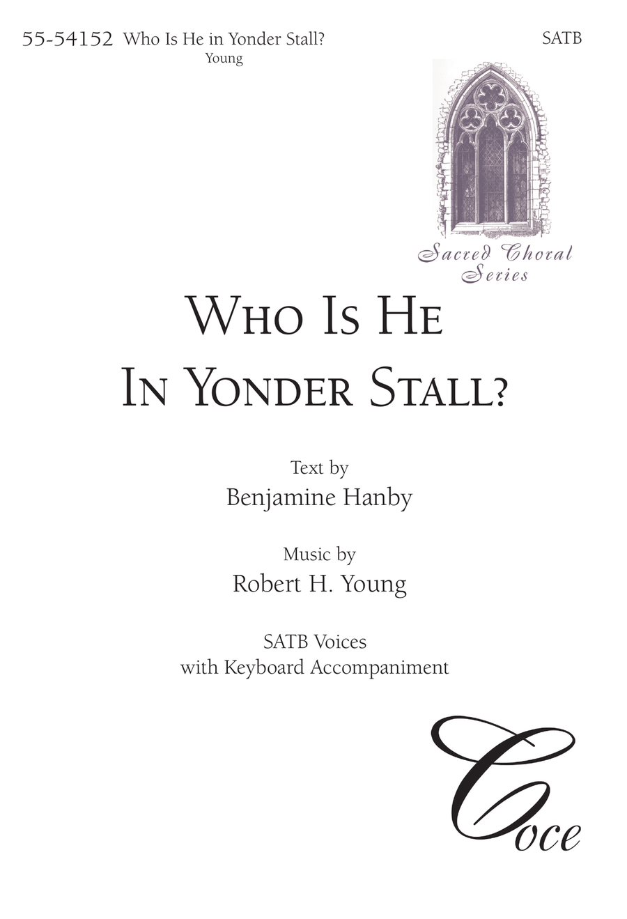 Who Is He In Yonder Stall? (Downloadable) 4-Part scores gallery preview page 1