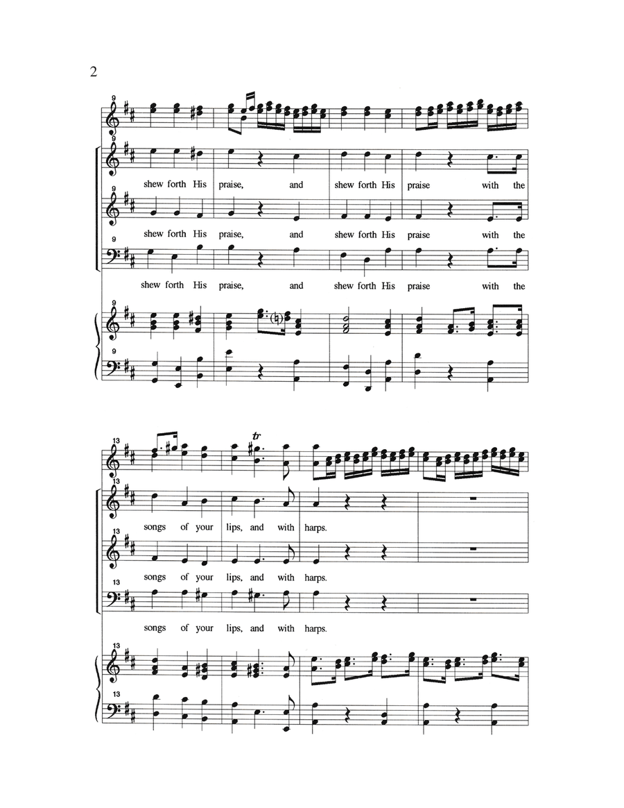 Magnify His Name (Downloadable) 3-Part scores gallery preview page 4