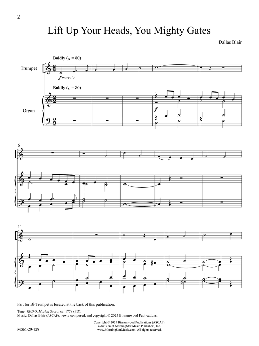 Lift Up Your Heads Lift Up Your Heads Trumpet scores gallery preview page 4