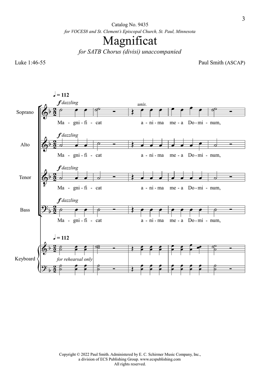 Magnificat Magnificat Divisi scores gallery preview page 3
