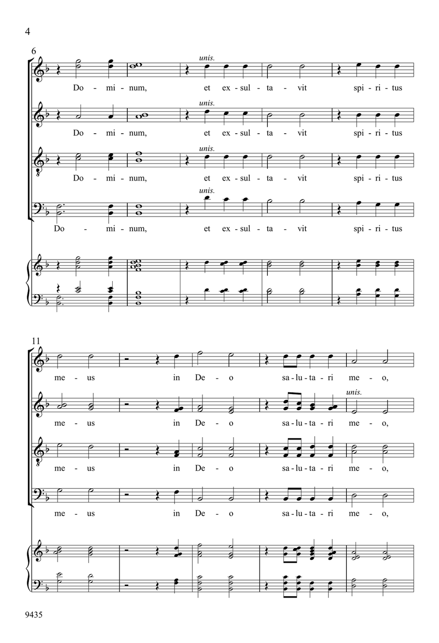 Magnificat Magnificat Divisi scores gallery preview page 4