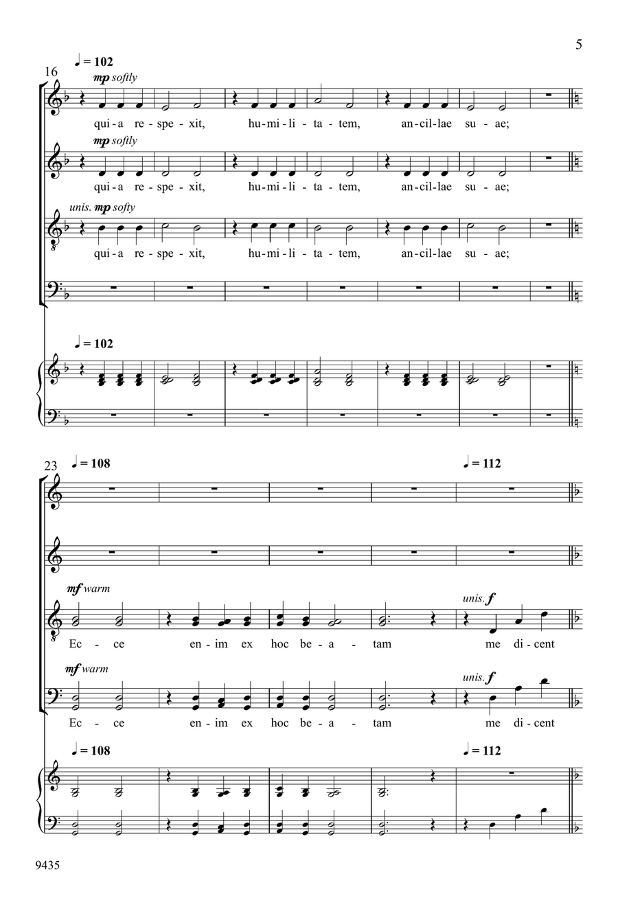 Magnificat Magnificat Divisi scores gallery preview page 5