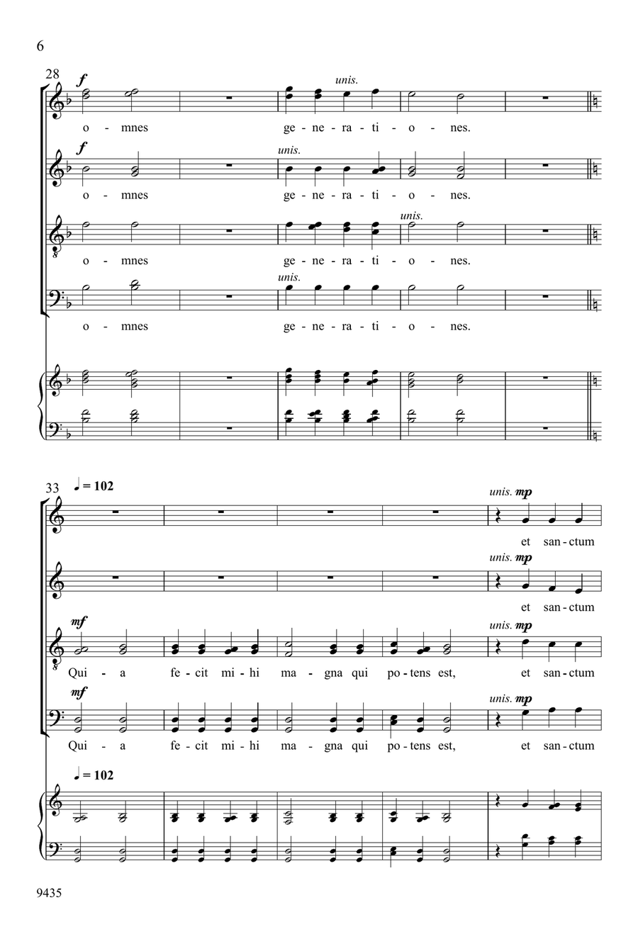Magnificat Magnificat Divisi scores gallery preview page 6