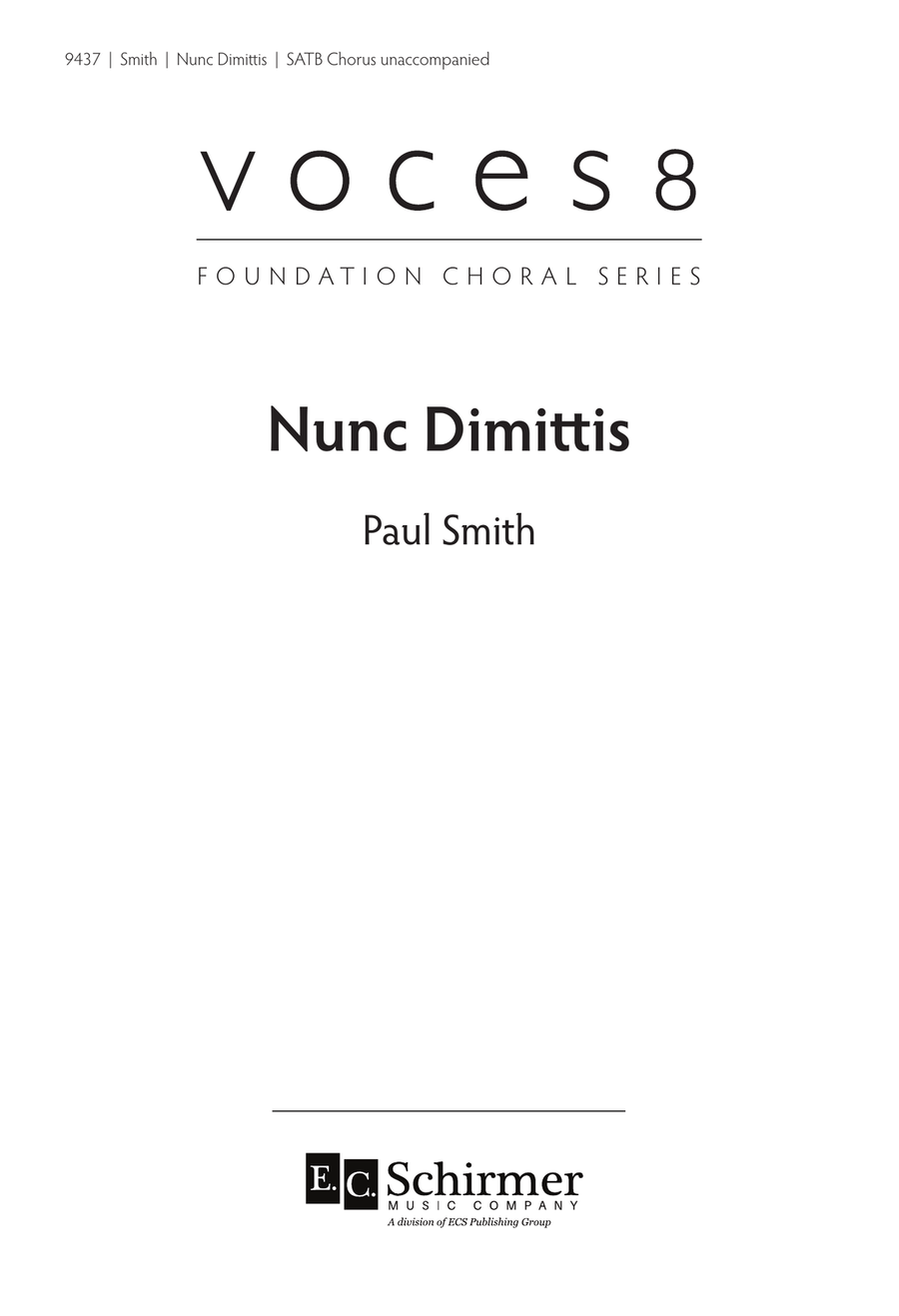 Nunc Dimittis Nunc Dimittis 4-Part scores gallery preview page 1