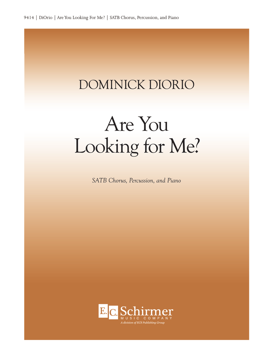 Are You Looking for Me? Are You Looking for Me? 4-Part scores gallery preview page 1