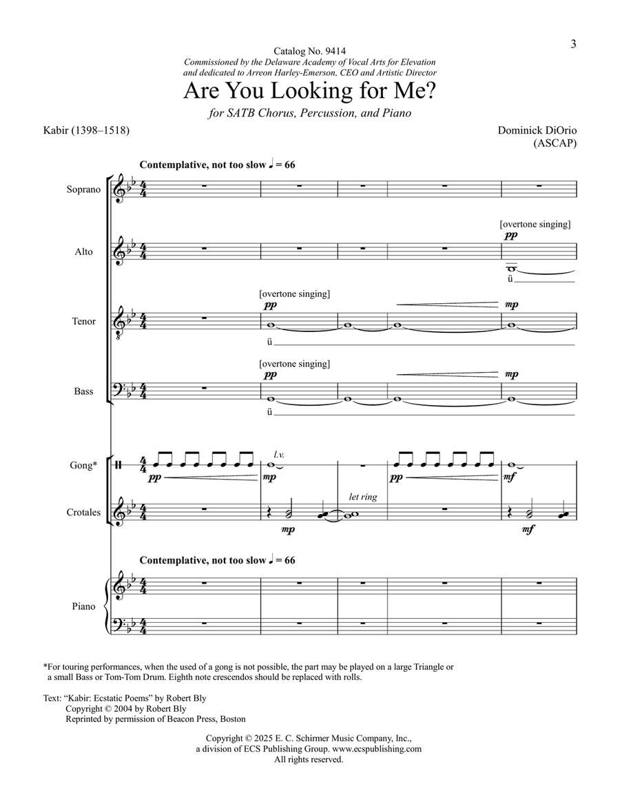 Are You Looking for Me? Are You Looking for Me? 4-Part scores gallery preview page 3