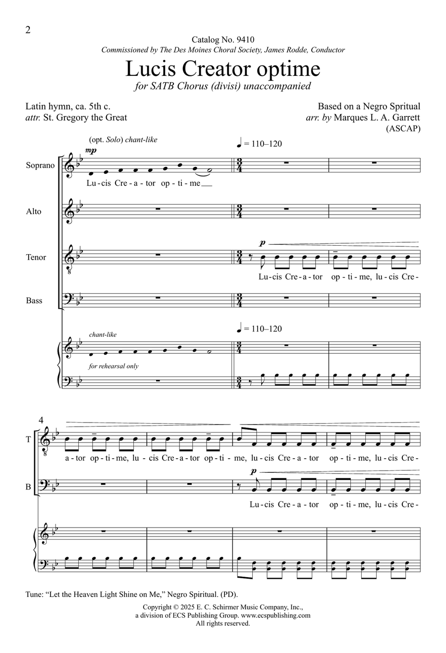 Lucis Creator optime (Downloadable) Divisi scores gallery preview page 2