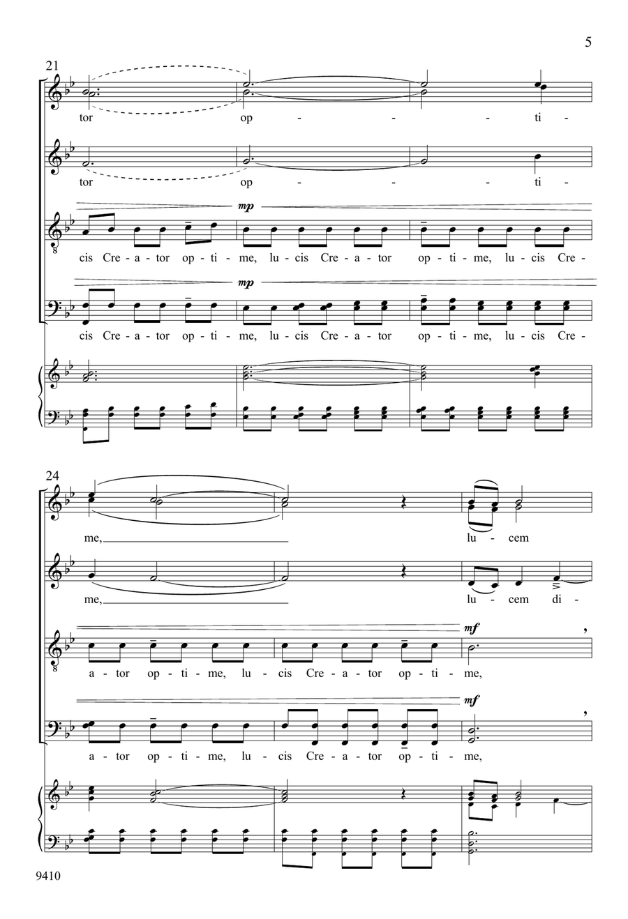 Lucis Creator optime (Downloadable) Divisi scores gallery preview page 5