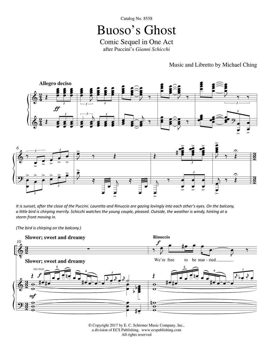 Buoso's Ghost (Downloadable Piano/Vocal Score) Voice scores gallery preview page 5