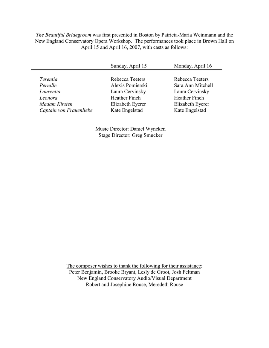 The Beautiful Bridegroom (Downloadable Piano/Vocal Score) Bassoon scores gallery preview page 6