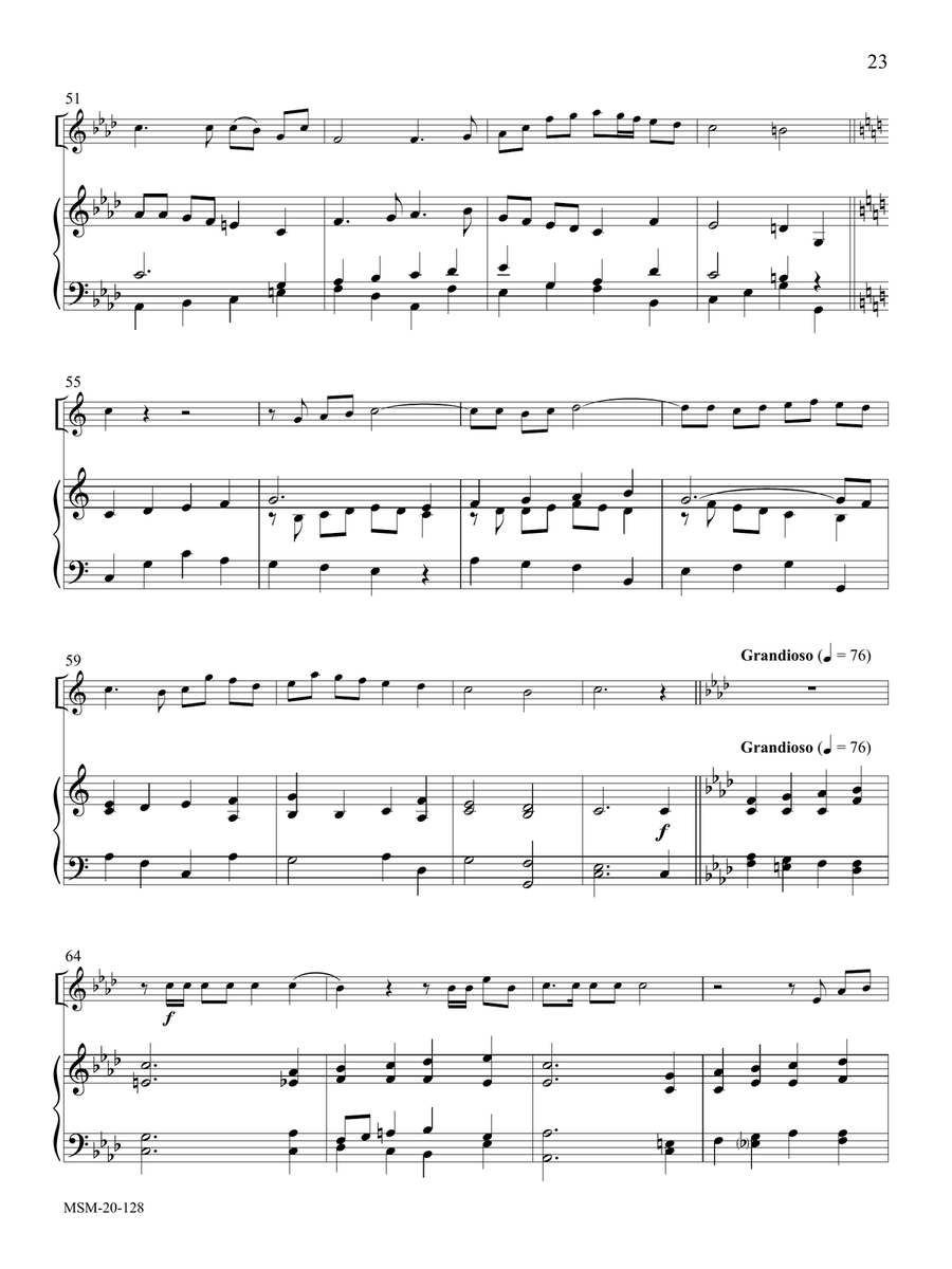 The God of Abraham Praise Trumpet scores gallery preview page 4