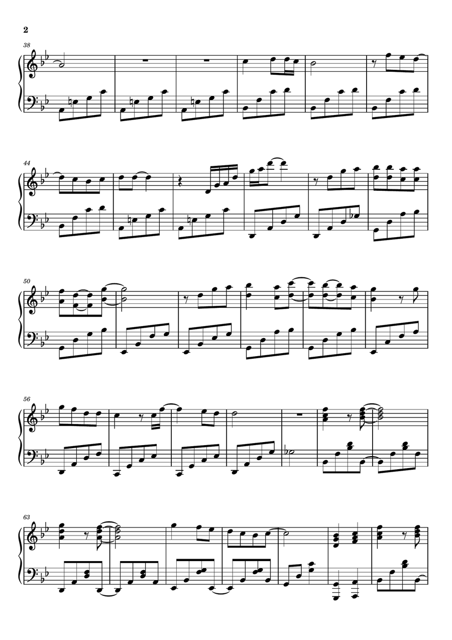 Sara Sara Piano Solo scores gallery preview page 2
