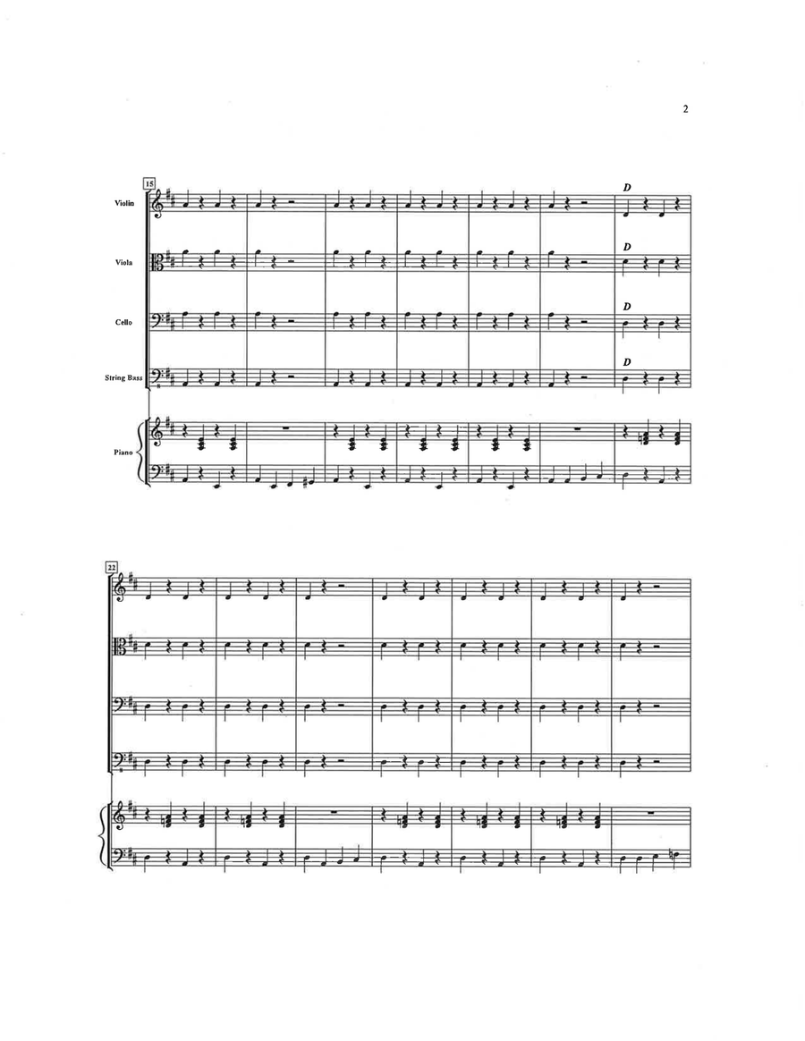 March for the Open Strings String Orchestra scores gallery preview page 4
