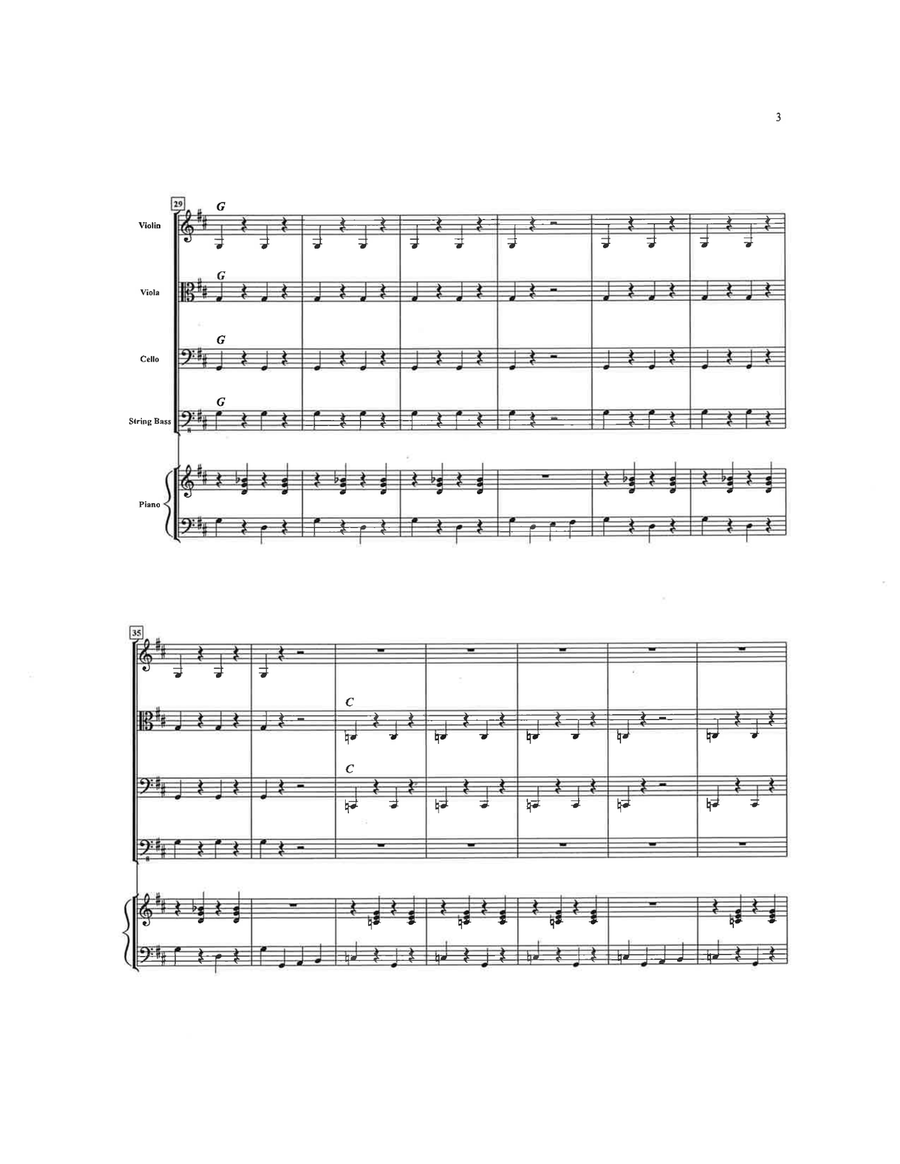 March for the Open Strings String Orchestra scores gallery preview page 5