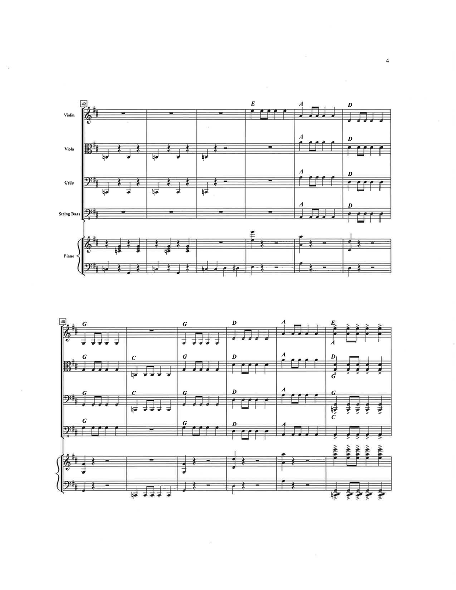 March for the Open Strings String Orchestra scores gallery preview page 6