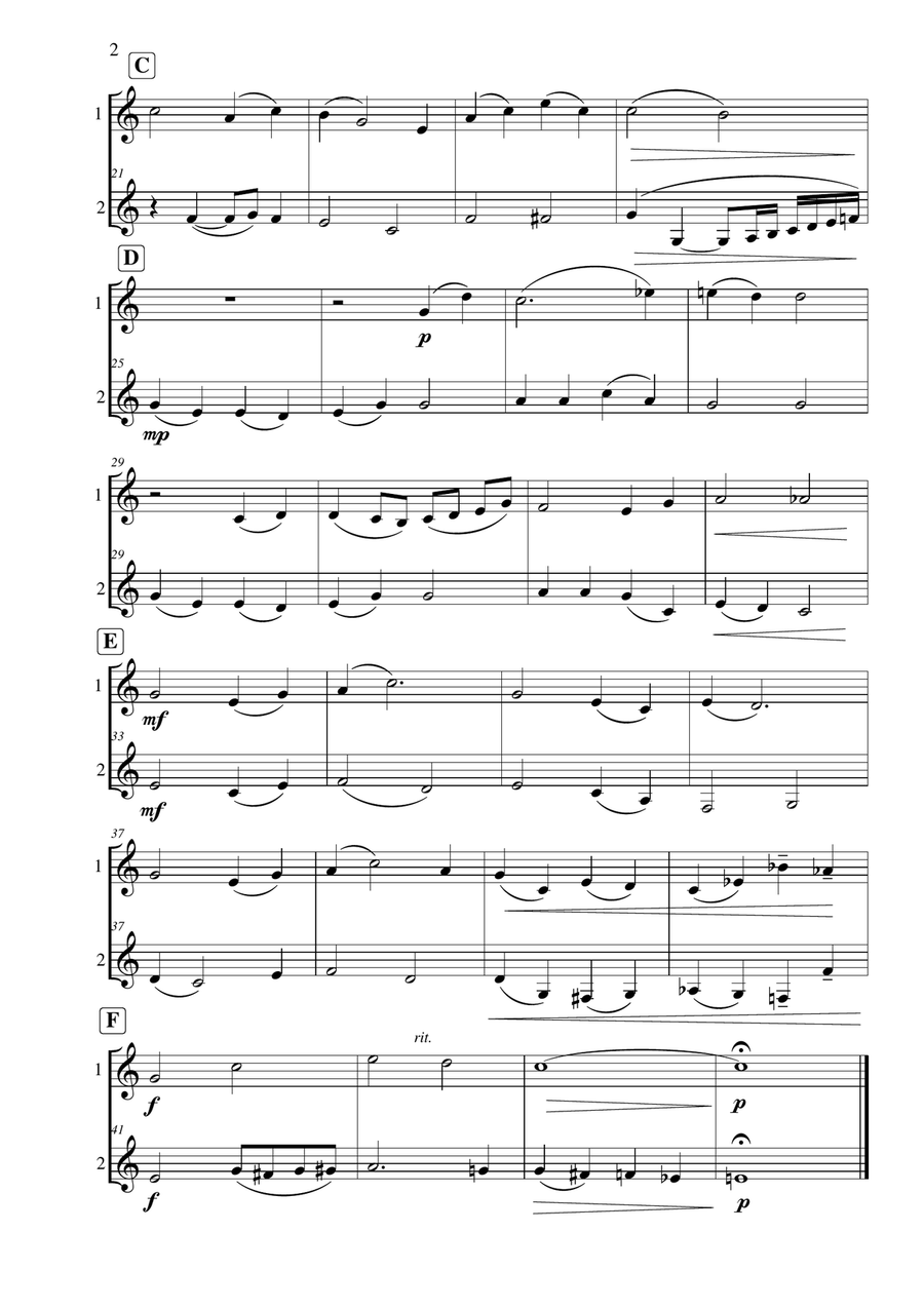 Jesus Loves Me Jesus Loves Me Clarinet Duet scores gallery preview page 3