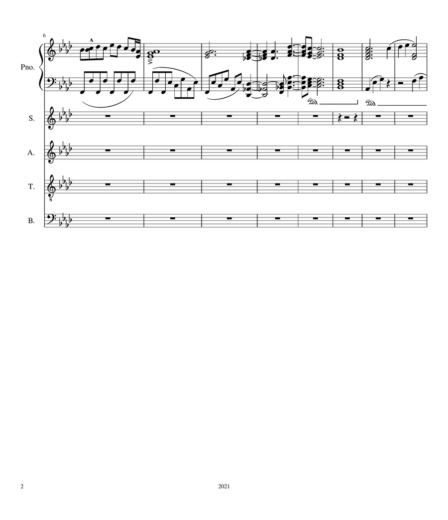 I Am I Am 4-Part scores gallery preview page 2
