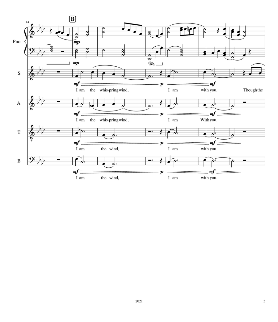 I Am I Am 4-Part scores gallery preview page 3