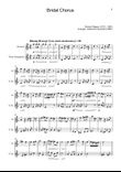 Bridal Chorus. R. Wagner - Arranged for Clarinet and T. Sax.