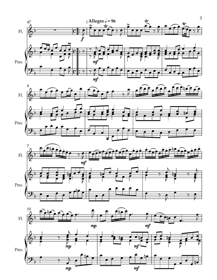 Sonata op. 1 No.11 Sonata op. 1 No.11 Chamber Music scores gallery preview page 3