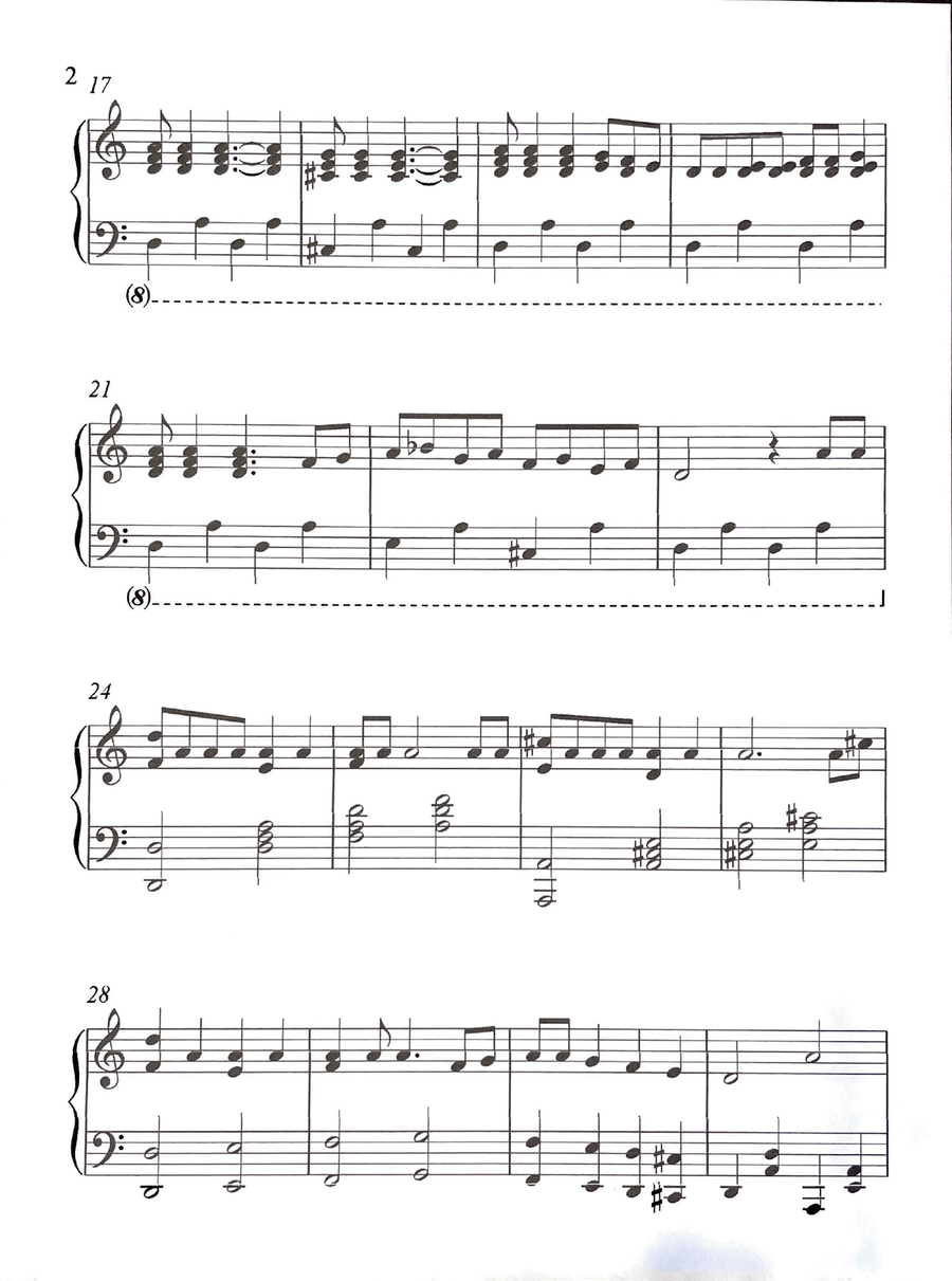 Joshua Fit the Battle of Jericho Piano Solo scores gallery preview page 2