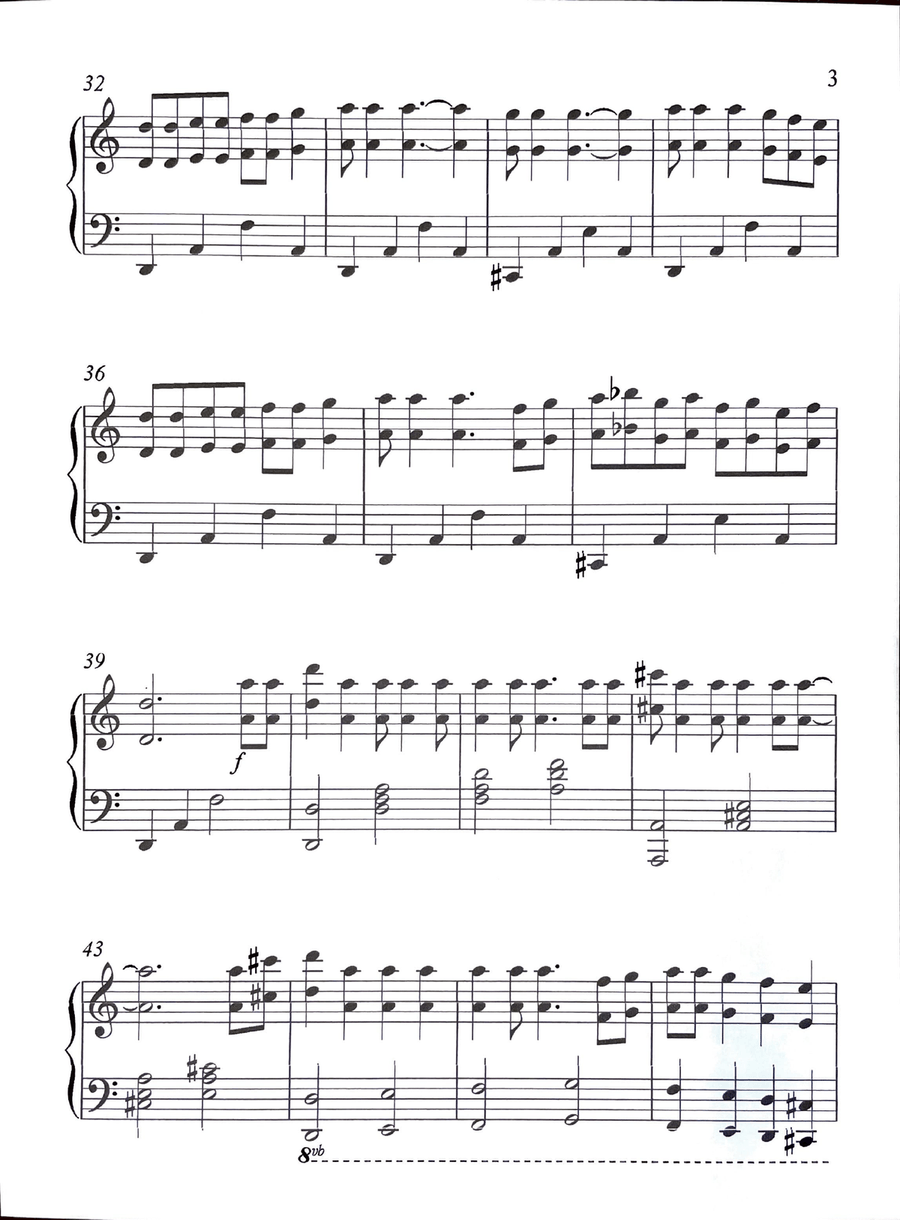 Joshua Fit the Battle of Jericho Piano Solo scores gallery preview page 3