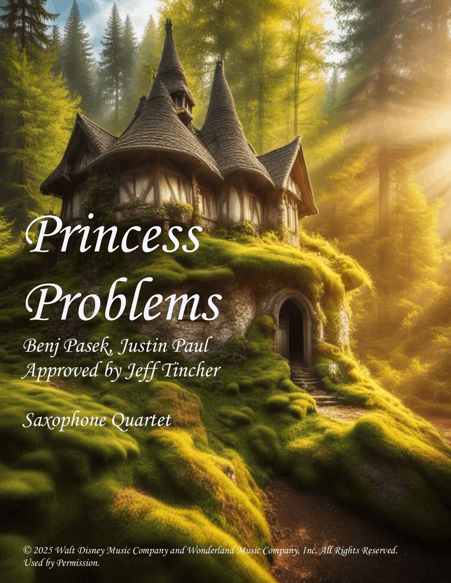 Princess Problems Saxophone Quartet scores gallery preview page 1