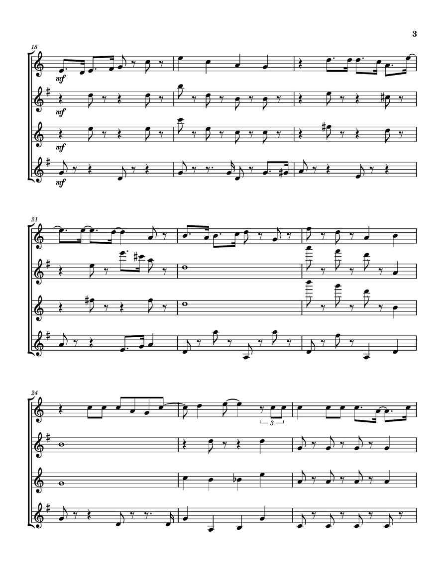 Princess Problems Saxophone Quartet scores gallery preview page 4