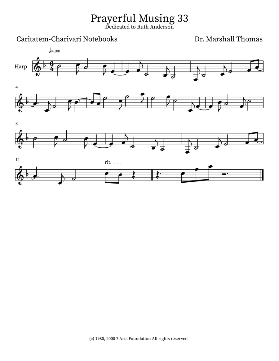 Prayerful Musing 33 Prayerful Musing 33 Small Ensemble scores gallery preview page 4