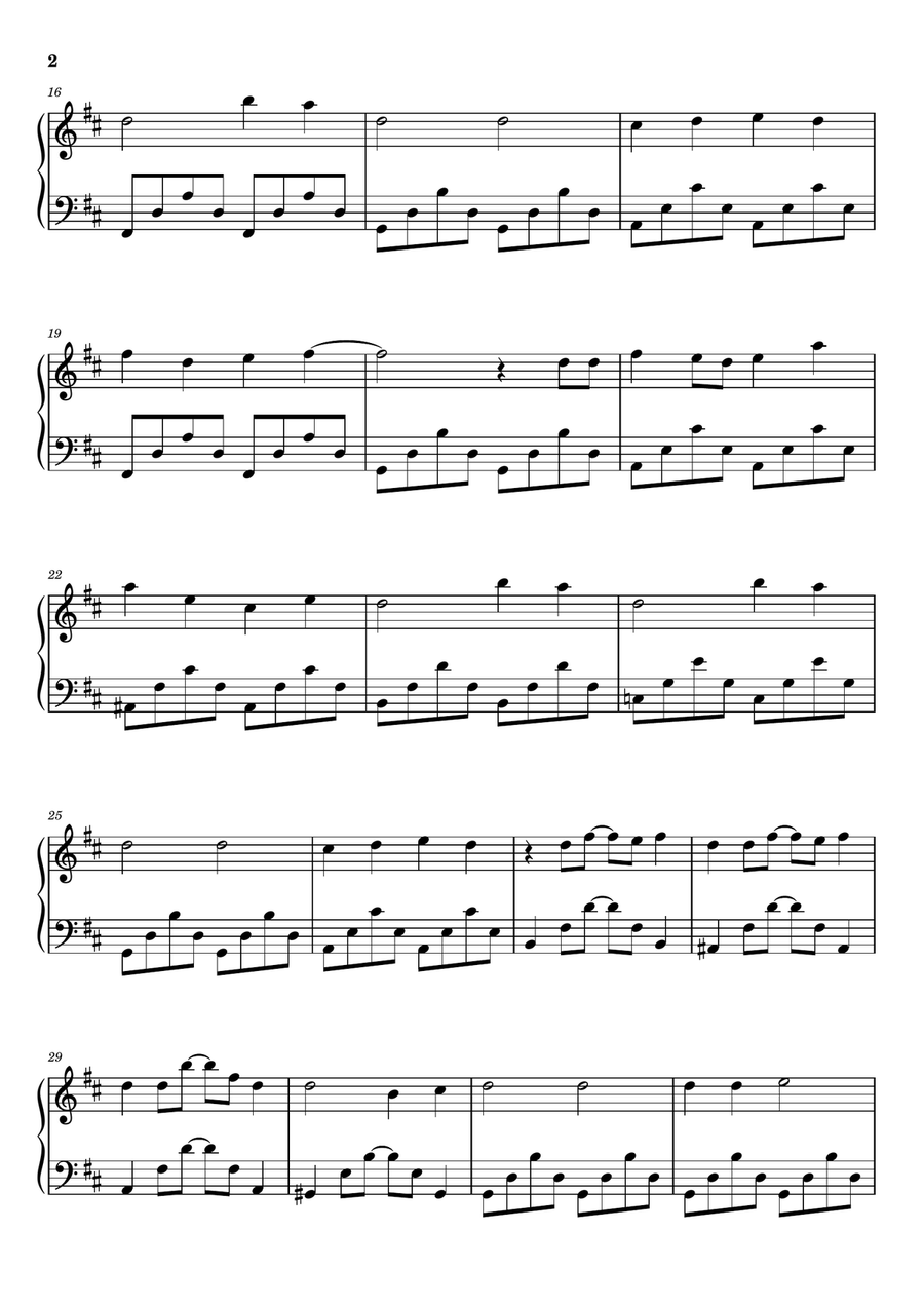 Silhouette Silhouette Piano Solo scores gallery preview page 2