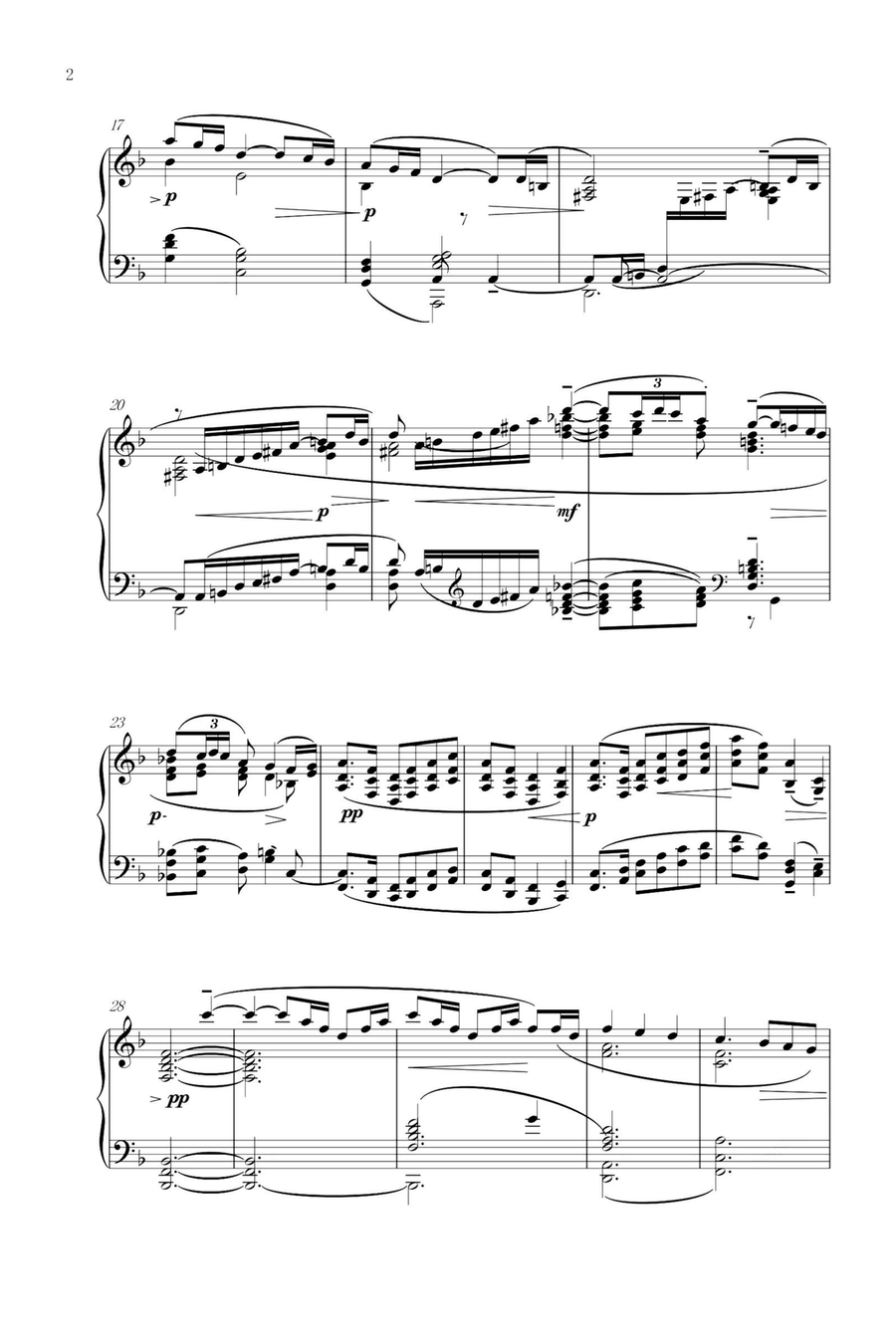 The Girl with the Flaxen Hair - Claude Debussy Piano Solo scores gallery preview page 2