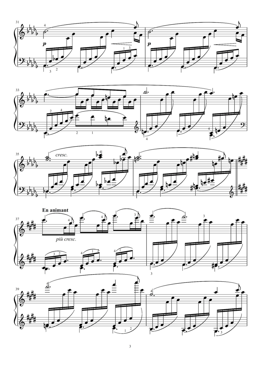 Claire de Lune - Claude Debussy Piano Solo scores gallery preview page 3