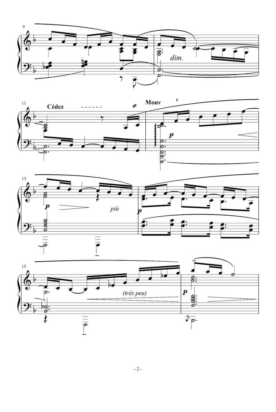 The Girl with the Flaxen Hair - Claude Debussy Piano Solo scores gallery preview page 2