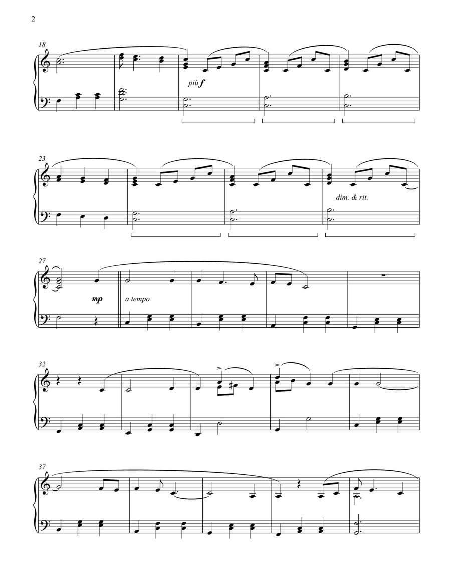 Piano Man Piano Man Piano Solo scores gallery preview page 2
