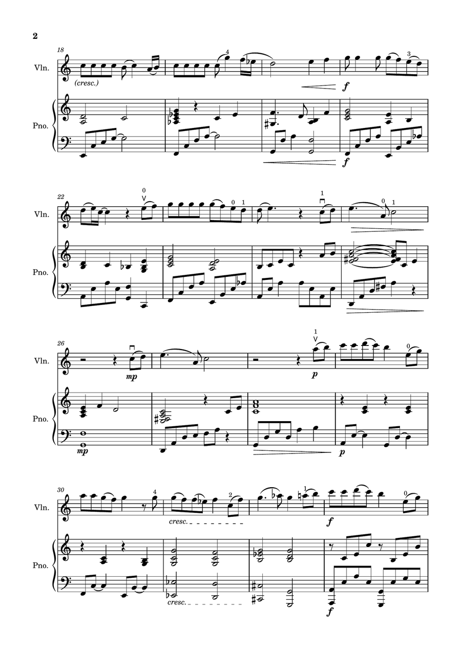 One Summer's Day One Summer's Day Violin Solo scores gallery preview page 2