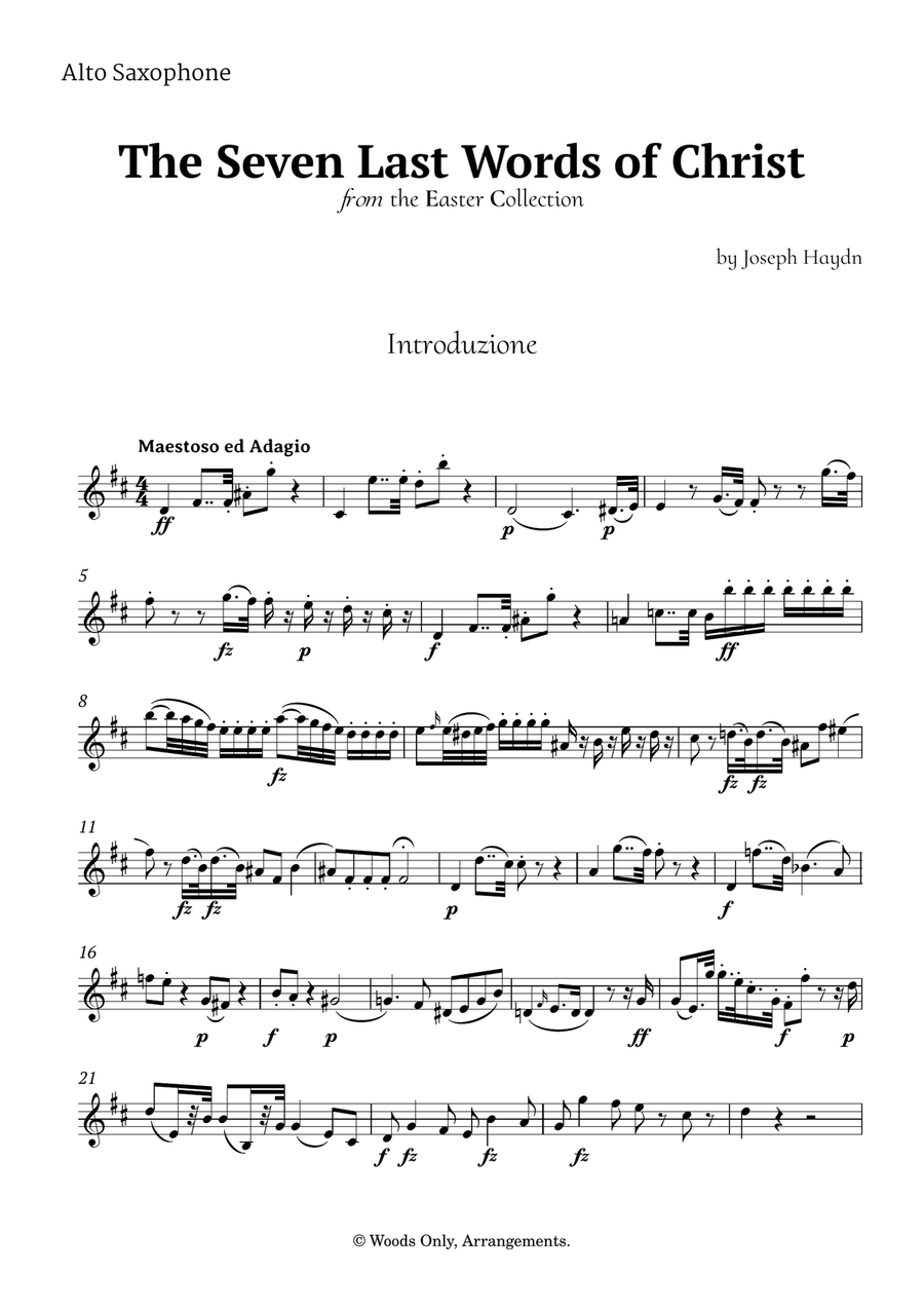5 Easter Songs for Saxophone Trio plus one Bonus Woodwind Trio scores gallery preview page 6