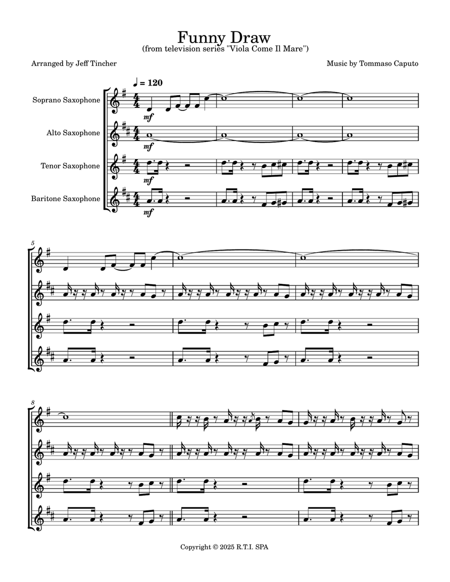 Funny Draw Funny Draw Saxophone Quartet scores gallery preview page 2