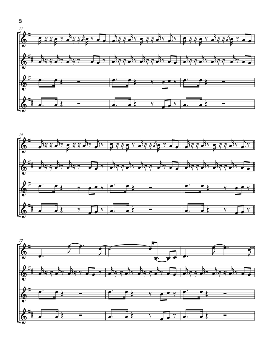 Funny Draw Funny Draw Saxophone Quartet scores gallery preview page 3