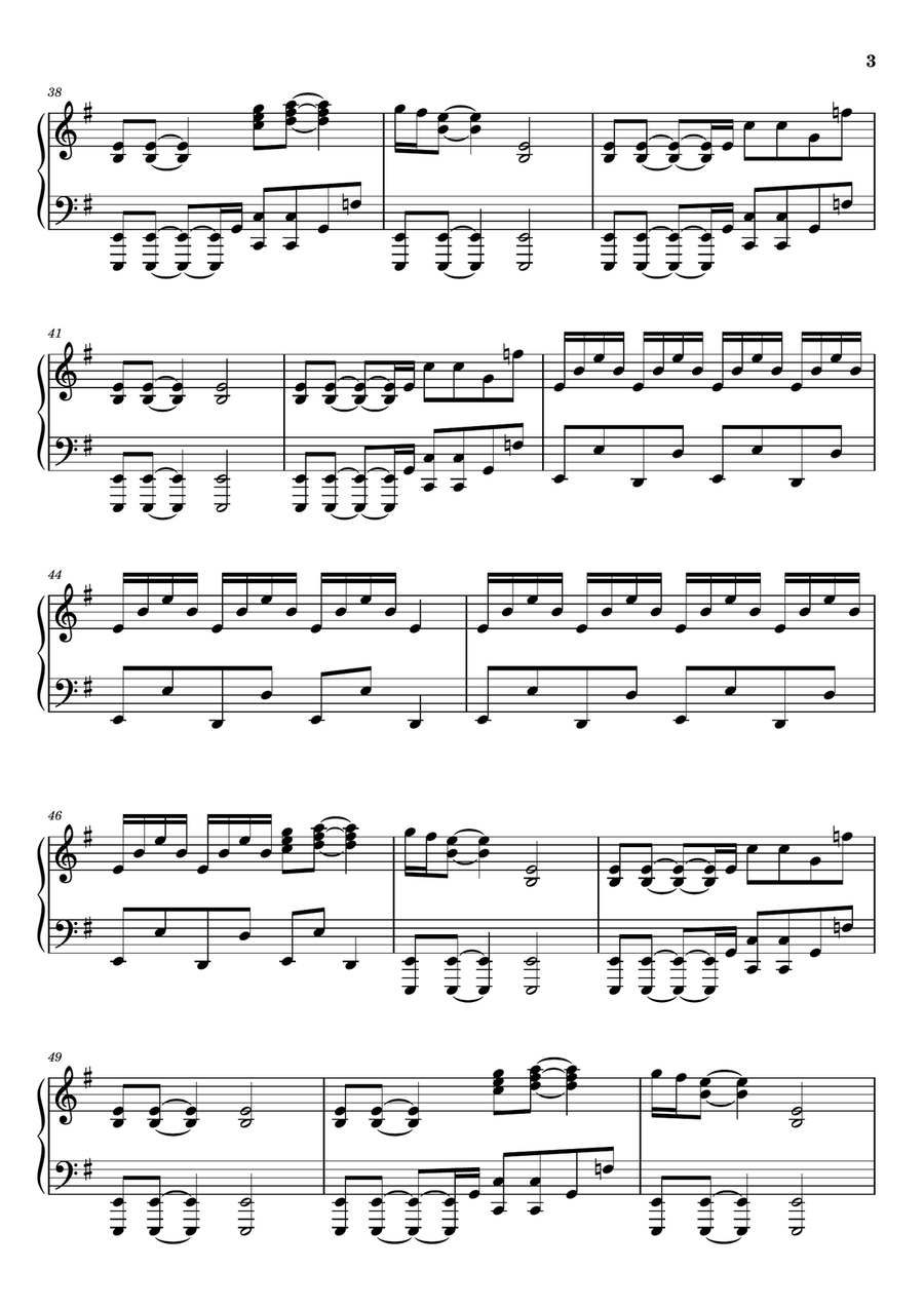 Love Is Gone Love Is Gone Piano Solo scores gallery preview page 3