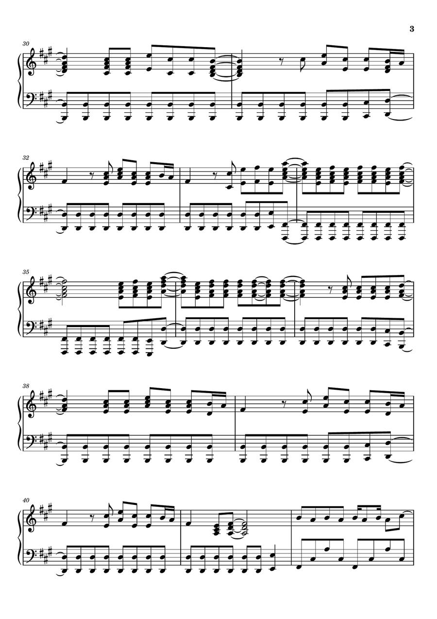 Not Your Man Not Your Man Piano Solo scores gallery preview page 3